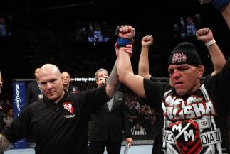Nick Diaz announced winner by unanimous decision
