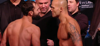 UFC 181 Johny Hendricks vs Robbie Lawler weigh in