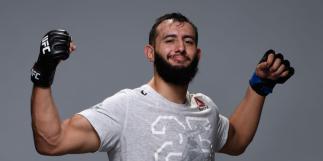 Dominick Reyes poses for a portrait backstage during the UFC 229