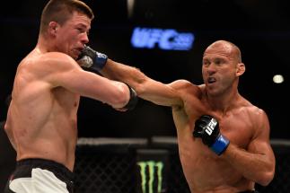 LAS VEGAS, NV - AUGUST 20: Donald Cerrone fights Rick Story in their welterweight bout during the UFC 202 event at T-Mobile Arena on August 20, 2016 in Las Vegas, Nevada. (Photo by Jeff Bottari/Zuffa LLC/Zuffa LLC via Getty Images)