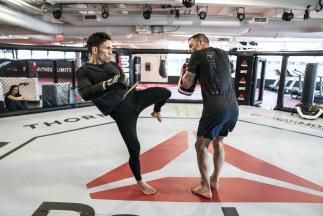 12 - Joseph Benavidez Pad workout ahead of his title fight at UFC Norfolk