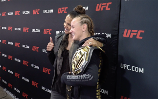 UFC 247 Halley Berry and Valentina Shevchenko