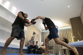 03 - Dominick Reyes workout during UFC 253 Fight Island