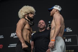 UFC 254 Khabib Nurmagomedov faces Justin Gaethje