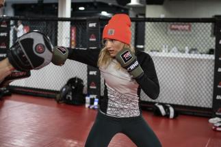 Ashley Yoder training at the UFC Performance Institute - UFC Vegas 14