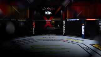 A general view of the Octagon prior to the UFC 256 event at UFC APEX on December 12, 2020 in Las Vegas, Nevada. (Photo by Jeff Bottari/Zuffa LLC)