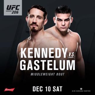 Tim Kennedy vs Kelvin Gastelum at UFC 206 official announcement art