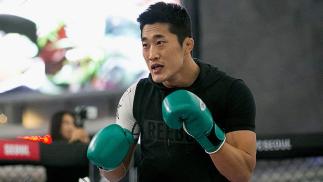 SEOUL, SOUTH KOREA - NOVEMBER 25: Kim Dong-Hyun aka Dong Hyun Kim holds an open workout for fans and media during UFC Fight Night Open Workouts at Times Square on November 25, 2015 in Seoul, South Korea. (Photo by Han Myung-Gu / Zuffa LLC/Zuffa LLC via