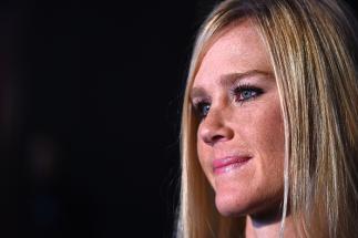 BROOKLYN, NY - FEBRUARY 08: Holly Holm interacts with the media during the UFC 208 Ultimate Media Day at the Barclays Center on February 8, 2017 in Brooklyn, New York. (Photo by Jeff Bottari/Zuffa LLC/Zuffa LLC via Getty Images)