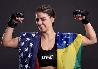 LAS VEGAS, NV - MARCH 03: Mackenzie Dern poses for a portrait backstage after her victory over Ashley Yoder during the UFC 222 event inside T-Mobile Arena on March 3, 2018 in Las Vegas, Nevada. (Photo by Mike Roach/Zuffa LLC/Zuffa LLC via Getty Images)