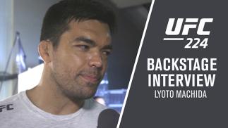 Lyoto Machida backstage after defeating Vitor Belfort at UFC 224