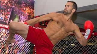 NEW YORK, NY - APRIL 15: Luke Rockhold holds an open training session for fans and media at the UFC Gym on April 15, 2015 in New York, New York. (Photo by Ed Mulholland/Zuffa LLC/Zuffa LLC via Getty Images)