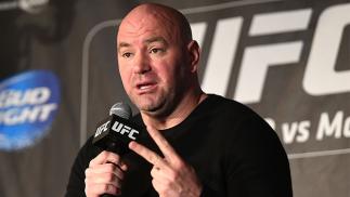 LONDON, ENGLAND - MARCH 30: President of The UFC Dana White speaks to the media during the UFC 189 World Championship Press Tour on March 30, 2015 in London, England. (Photo by Tom Dulat/Zuffa LLC via Getty Images)