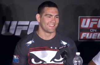 Chris Weidman smiles after his win over Mark Munoz