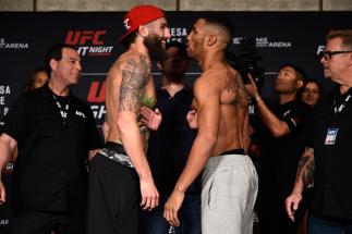 Michael Chiesa e Kevin Lee se encaram na pesagem do UFC Oklahoma