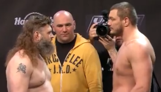 Roy Nelson faces off against Matt Mitrione as they headline TUF 16 finale in Las Vegas