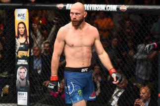 AUSTIN, TX - FEBRUARY 18:  Donald Cerrone reacts after defeating Yancy Medeiros by KO in their welterweight bout during the UFC Fight Night event at Frank Erwin Center on February 18, 2018 in Austin, Texas.  (Photo by Josh Hedges/Zuffa LLC/Zuffa LLC via G