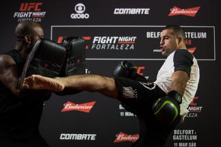 FORTALEZA, BRAZIL - MARCH 08: Light heavyweight contender Mauricio 'Shogun' Rua of Brazil holds an open training session at Iguatemi Shopping on March 08, 2017 in Fortaleza, Brazil. (Photo by Buda Mendes/Zuffa LLC/Zuffa LLC via Getty Images)