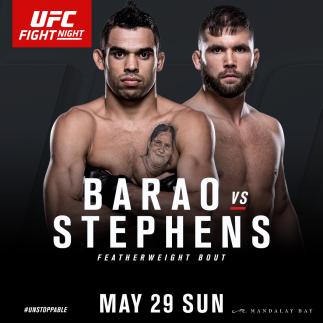 UFC Fight Night Las Vegas May 29 co-main announcement Jeremy Stephens vs Renan Barao