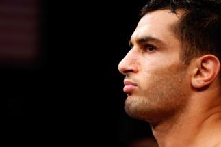 MASHANTUCKET, CT - SEPTEMBER 05: Gegard Mousasi stands in his corner before facing Ronaldo 'Jacare' Souza in their middleweight bout during the UFC Fight Night event at Foxwoods Resort Casino on September 5, 2014 in Mashantucket, Connecticut. (Photo by