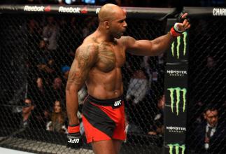 LONDON, ENGLAND - MARCH 18: Jimi Manuwa of England celebrates his knockout victory over Corey Anderson in their light heavyweight fight during the UFC Fight Night event at The O2 arena on March 18, 2017 in London, England. (Photo by Josh Hedges/Zuffa LLC