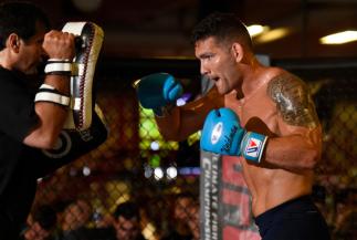 NEW HYDE PARK, NEW YORK - JULY 20: Chris Weidman holds an open workout session for fans and media at the UFC Gym July 20, 2017 in New Hyde Park, New York. (Photo by Josh Hedges/Zuffa LLC/Zuffa LLC via Getty Images)