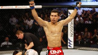 MANILA, PHILIPPINES - MAY 16: Jon Tuck of Guam celebrates his win over Tae Hyun Bang of South Korea in their lightweight fight during the UFC Fight Night event at the Mall of Asia Arena on May 16, 2015 in Manila, Philippines. (Photo by Mitch Viquez/Zuffa