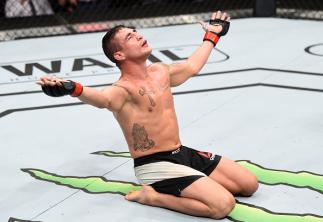 MEXICO CITY, MEXICO - NOVEMBER 05: Diego Sanchez of the United States raises his hands after facing Marcin Held of Poland in their lightweight bout during the UFC Fight Night event at Arena Ciudad de Mexico on November 5, 2016 in Mexico City, Mexico. (Ph