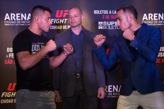 Rafael Dos Anjos faces Tony Ferguson at the UFC Mexico ticket on sale media day