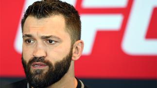 ROTTERDAM, NETHERLANDS - MAY 06: Andrei Arlovski of Belarus interacts with media during the UFC Ultimate Media Day at the Mainport Hotel on May 6, 2016 in Rotterdam, Netherlands. (Photo by Josh Hedges/Zuffa LLC/Zuffa LLC via Getty Images)