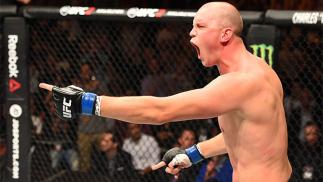 ROTTERDAM, NETHERLANDS - MAY 08: Stefan Struve celebrates his TKO victory over Antonio Silva in their heavyweight bout during the UFC Fight Night event at Ahoy Rotterdam on May 8, 2016 in Rotterdam, Netherlands. (Photo by Josh Hedges/Zuffa LLC/Zuffa LLC