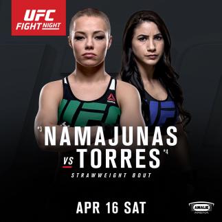 English announcement Rose Namajunas against Tecia Torres