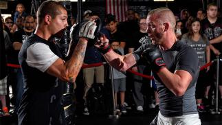 TAMPA, FL - APRIL 14: Darrell Horcher holds an open workout for fans and media at Tigers World Gym on April 14, 2016 in Tampa, Florida. (Photo by Jeff Bottari/Zuffa LLC/Zuffa LLC via Getty Images)