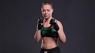 TAMPA, FL - APRIL 16: Rose Namajunas poses for a portrait backstage during the UFC Fight Night event at Amalie Arena on April 16, 2016 in Tampa, Florida. (Photo by Mike Roach/Zuffa LLC/Zuffa LLC via Getty Images)
