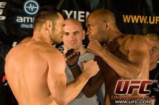 Rich Franklin Anderson Silva UFC 64 Weigh In