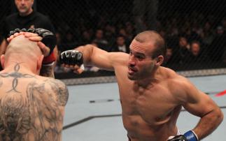 TORONTO, ON - DECEMBER 10: (R-L) Igor Pokrajac punches Krzysztof Soszynski during the UFC 140 event at Air Canada Centre on December 10, 2011 in Toronto, Ontario, Canada. (Photo by Nick Laham/Zuffa LLC/Zuffa LLC via Getty Images)