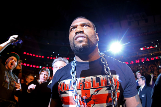 CHICAGO, IL - JANUARY 26: Rampage Jackson walks to the octagon prior to his Light Heavyweight Bout against Glover Teixeira part of UFC on FOX at United Center on January 26, 2013 in Chicago, Illinois. (Photo by Al Bello/Zuffa LLC/Zuffa LLC Via Getty Ima