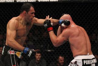TORONTO, ON - DECEMBER 10: (L-R)Antonio Rogerio Nogueira punches Tito Ortiz during the UFC 140 event at Air Canada Centre on December 10, 2011 in Toronto, Ontario, Canada. (Photo by Nick Laham/Zuffa LLC/Zuffa LLC via Getty Images)