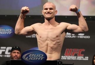 SAN JOSE, CA - NOVEMBER 18: Martin Kampmann weighs in during the UFC 139 Weigh In at the HP Pavilion on November 18, 2011 in San Jose, California. (Photo by Josh Hedges/Zuffa LLC/Zuffa LLC via Getty Images)