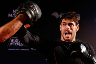 SAO PAULO, BRAZIL - MAY 29: Antonio Carlos Junior holds an open training session for media at the Renaissance Hotel on May 29, 2014 in Sao Paulo, Brazil. (Photo by Josh Hedges/Zuffa LLC/Zuffa LLC via Getty Images)