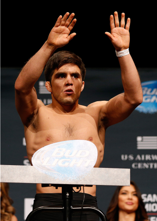 PHOENIX, AZ - DECEMBER 12: Henry Cejudo weighs in during the UFC Fight Night weigh-in event at the Phoenix Convention Center on December 12, 2014 in Phoenix, Arizona. (Photo by Josh Hedges/Zuffa LLC/Zuffa LLC via Getty Images)