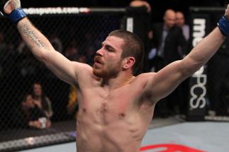 NASHVILLE, TN - JANUARY 20:  Jim Miller celebrates after defeating Melvin Guillard by submission during the UFC on FX event at Bridgestone Arena on January 20, 2012 in Nashville, Tennessee.  (Photo by Josh Hedges/Zuffa LLC/Zuffa LLC via Getty Images)