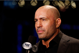 ORLANDO, FL - APRIL 19: UFC color commentator Joe Rogan speaks on camera during the FOX UFC Saturday event at the Amway Center on April 19, 2014 in Orlando, Florida. (Photo by Josh Hedges/Zuffa LLC/Zuffa LLC via Getty Images)