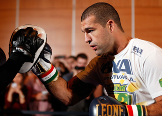 SEATTLE, WA - DECEMBER 05: Mauricio "Shogun" Rua works out for fans and media during the UFC on FOX open workouts on December 5, 2012 at the Grand Hyatt Seattle in Seattle, Washington. (Photo by Josh Hedges/Zuffa LLC/Zuffa LLC via Getty Images)