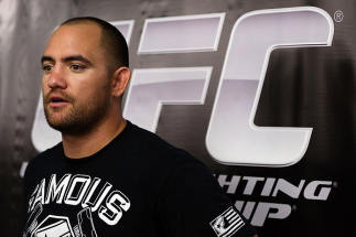 MINNEAPOLIS, MN - OCTOBER 02: Travis Browne answers questions from media during an open training session at Cellar Kickboxing and Martial Arts on October 2, 2012 in Minneapolis, Minnesota. (Photo by Josh Hedges/Zuffa LLC/Zuffa LLC via Getty Images)
