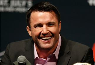 LAS VEGAS, NV - MAY 23: Chael Sonnen interacts with fans and media during the UFC press conference at the MGM Grand Garden Arena on May 23, 2014 in Las Vegas, Nevada. (Photo by Josh Hedges/Zuffa LLC/Zuffa LLC via Getty Images)