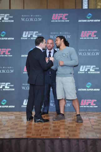 Frankie Edgar faces off with Benson Henderson