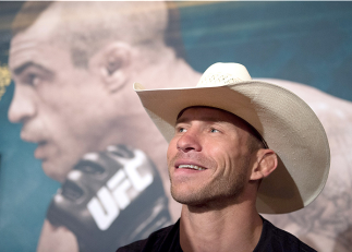 LAS VEGAS, NEVADA - MAY 21: Donald Cerrone interacts with the media during the UFC 187 Ultimate Media Day at the MGM Grand Hotel/Casino on May 21, 2015 in Las Vegas Nevada. (Photo by Brandon Magnus/Zuffa LLC/Zuffa LLC via Getty Images)