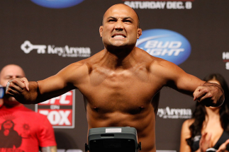 SEATTLE, WA - DECEMBER 07: BJ Penn weighs in during the official UFC on FOX weigh in on December 7, 2012 at Key Arena in Seattle, Washington. (Photo by Josh Hedges/Zuffa LLC/Zuffa LLC via Getty Images)