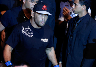 GOIANIA, BRAZIL - NOVEMBER 09: Dan Henderson enters the arena before his light heavyweight bout against Vitor Belfort during the UFC event at Arena Goiania on November 9, 2013 in Goiania, Brazil. (Photo by Josh Hedges/Zuffa LLC/Zuffa LLC via Getty Images)